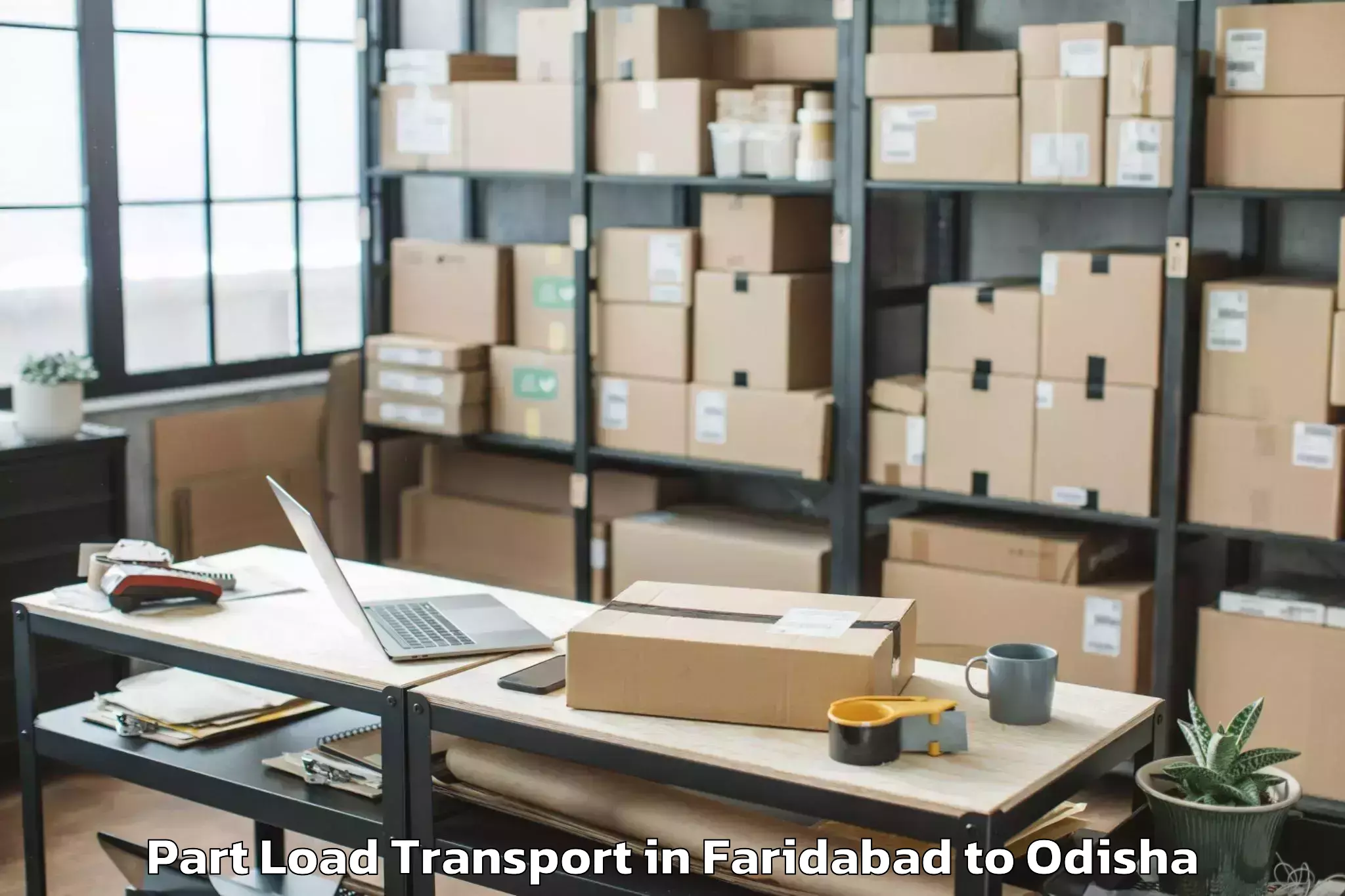 Reliable Faridabad to Rugudi Part Load Transport